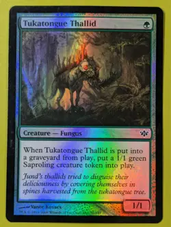 FOIL Tukatongue Thallid x1 Alara Reborn 1x Magic the Gathering MTG - Image 1
