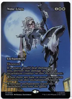 Nine Lives - #03 Foil (Borderless) Marvel Universe Eternal-Legal - Mtg - Image 1