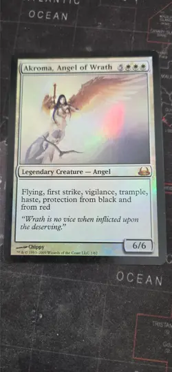 MtG Akroma Angel of Wrath Foil Duel Decks - Image 1