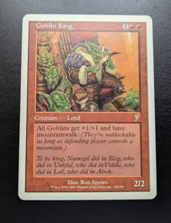 Goblin King 7th Edition Regular MTG Magic Gathering - Image 1