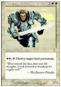 MTG - Northern Paladin - 7th Edition - NM, English Magic FLAT RATE SHIP - Image 1