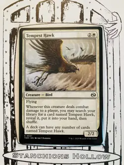 MTG Tempest Hawk - Tarkir: Dragonstorm (TDM) C 0031 - Image 1