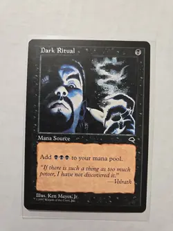 Dark Ritual - Tempest - MP - MTG Magic - Common - Mana Source - Image 1