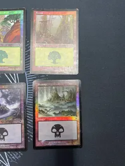 MTG, Magic retro border 10 vintage FOIL land lot. Onslaught, Invasion, Odyssey - Image 4