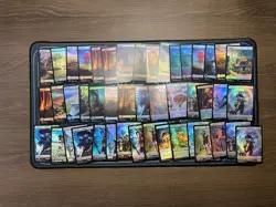 Final Fantasy FFA MTG Magic Universes Beyond Land and Token lot, all FOIL and NM - Image 1
