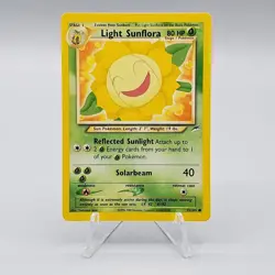 Light Sunflora 72/105 Vintage Pokemon Neo Destiny Set 2002 - Image 1