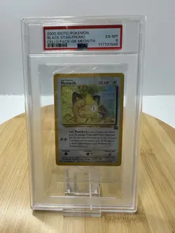 Sealed 2000 POKEMON PROMO BLACK STAR GAME BOY #10 MEOWTH-HOLO PSA 6 - Image 1