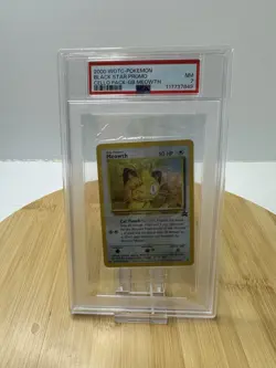 Sealed 2000 POKEMON PROMO BLACK STAR GAME BOY #10 MEOWTH-HOLO PSA 7 - Image 1