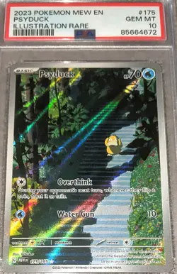 *RARE!* Pokemon 151 Psyduck 175/165 Scarlet & Violet Holo PSA GEM MT 10 - Image 1