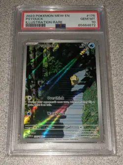 *RARE!* Pokemon 151 Psyduck 175/165 Scarlet & Violet Holo PSA GEM MT 10 - Image 2