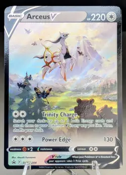 Pokemon Arceus V SWSH204 Black Star Promo Sword & Shield Foil Near Mint - Image 1