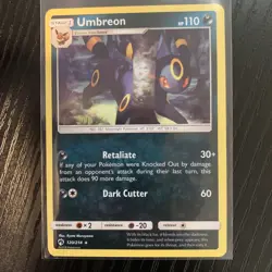Pokemon TCG Umbreon Lost Thunder 120/214 Non Holo Rare - Image 1