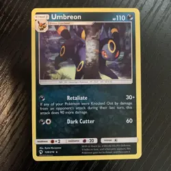 Pokemon TCG Umbreon Lost Thunder 120/214 Non Holo Rare - Image 2