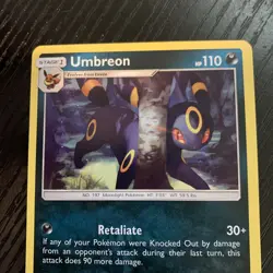Pokemon TCG Umbreon Lost Thunder 120/214 Non Holo Rare - Image 3