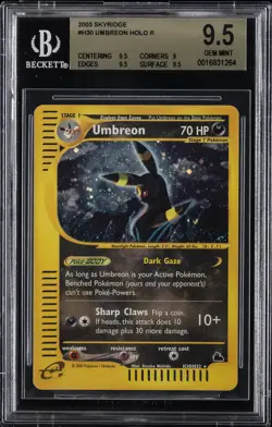 2003 POKEMON SKYRIDGE UMBREON BGS 9.5 - Image 1