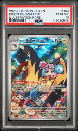 2025 POKEMON JTG EN-JOURNEY TOGETHER ILLUSTRATION RARE IONO'S KILOWATTREL PSA 10 - Image 1
