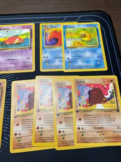 Pokemon TCG Fossil, Jungle, Team Rocket 1st Edition Lot. Magnamite, Diglett - Image 5