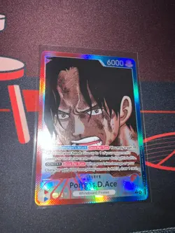 One Piece TCG OP13-079 Portgas D Ace Alt Art Leader AA Card Game CCG English - Image 1