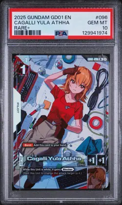 PSA 10 Cagalli Yula Athha - GD01-096 - R+ Foil Alt Art - Gundam Card Game - Image 1