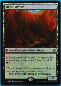 Dryad Arbor FOIL Time Spiral Remastered PLD Land Rare CARD (501124) ABUGames - Image 1