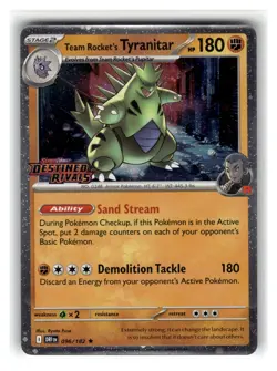 Team Rocket's Tyranitar (Prerelease) Rare Fighting Holo Miscellaneous Cards & Pr - Image 1