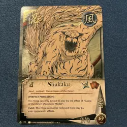 Naruto Card 177 - Shukaku - Super Rare - Foil Holo Card - Image 1