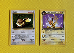 Dark Jolteon 38/82 1st Edition Team Rocket Uncommon Card LP + FREE Eevee common - Image 1