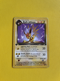 Dark Jolteon 38/82 1st Edition Team Rocket Uncommon Card LP + FREE Eevee common - Image 3