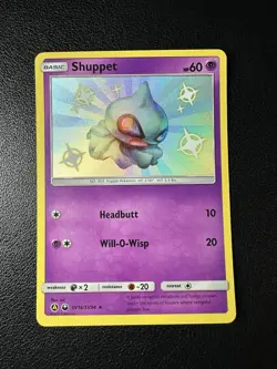 Pokemon Card - Shuppet Hidden Fates SV16/SV94 Shiny Holo Rare - Image 1
