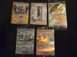 Pokemon TCG Prismatic Evolutions SIR Card Lot. 5 Cards Total - Image 1