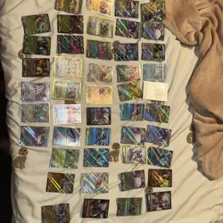 Pokemon TCG 40x V/VStar/EX Card Job Lot Bundle Japanese All NM or Better Sleeved - Image 1