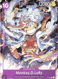 One Piece Starter Deck 18 PURPLE Monkey.D.Luffy Card P-041 - Image 1