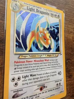 Pokemon TCG Light Dragonite Neo Destiny 14 Holo Unlimited Rare Card - Image 3