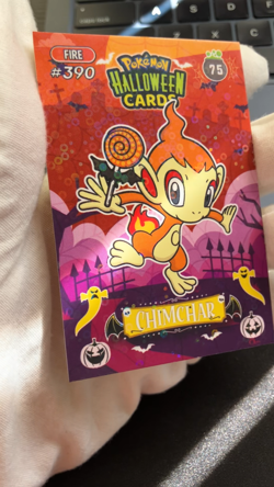 Chimchar #75 - Circle Holo - Collectoons Halloween 2025 - Pokemon Card - Image 2