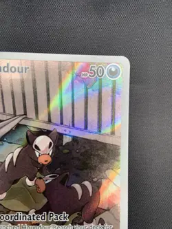 Pokemon Card Houndour 204/197 Illustration Rare Scarlet & Violet Obsidian Flames - Image 3