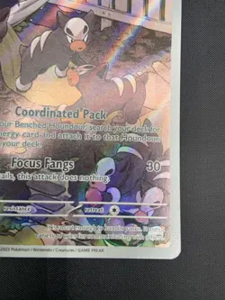 Pokemon Card Houndour 204/197 Illustration Rare Scarlet & Violet Obsidian Flames - Image 5