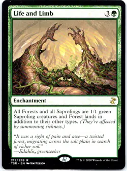 #215 Life and Limb MTG Time Spiral: Remastered Rare - Image 1