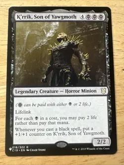 K'rrik, Son of Yawgmoth 018/302 Non Foil The List Reprints MTG Near Mint - Image 1