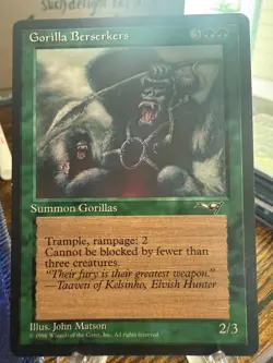 MTG Magic the Gathering Alliances Gorilla Berskers - Image 1
