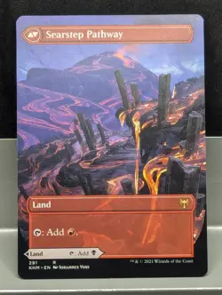 Blightstep Pathway Searstep Pathway X1LP Kaldheim Borderles Magic The gathering - Image 1