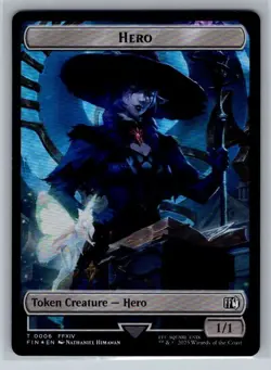 Hero (0006) Bird (0016) Foil Token Final Fantasy Magic the Gathering MTG - Image 1