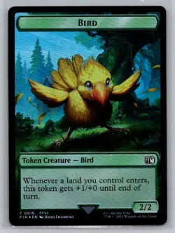 Hero (0006) Bird (0016) Foil Token Final Fantasy Magic the Gathering MTG - Image 2