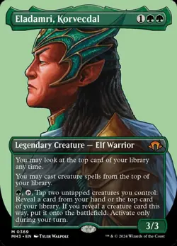 Near Mint x 1 Eladamri, Korvecdal - Foil - Borderless Modern Horizons 3 Variants - Image 1