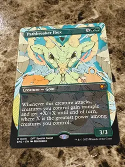 PATHBREAKER IBEX Magic MTG Aetherdrift Borderless Special Guest - Image 1