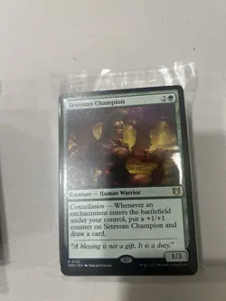 2023 MTG MAGIC COMMANDER: WILDS OF ELDRAINE SETESSAN CHAMPION NM - Image 1