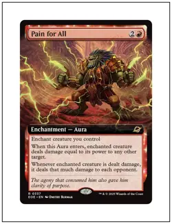 1x Pain for All, Extended Art, Magic the Gathering MTG NM - Image 1