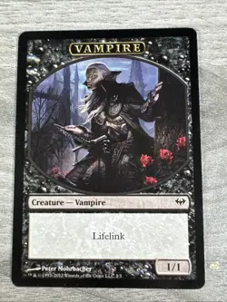 Vampire Token - LP Regular #2 Dark Ascension 2012 MTG - Image 1