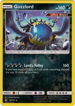 Guzzlord 80/131 S&M Forbidden Light REVERSE HOLO PERFECT MINT! Pokemon - Image 1