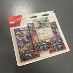 Pokemon TCG: Scarlet & Violet Temporal Forces 3 Pack Blister Cyclizar Sealed - Image 1