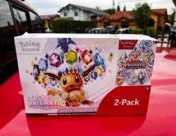 Pokemon Scarlet & Violet Prismatic Evolutions Elite Trainer Box, 2-Pack - Image 1